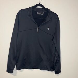 Under Armour Men’s Medium Black 1/4 Zip Pullover Loose Fit Athletic Sweatshirt